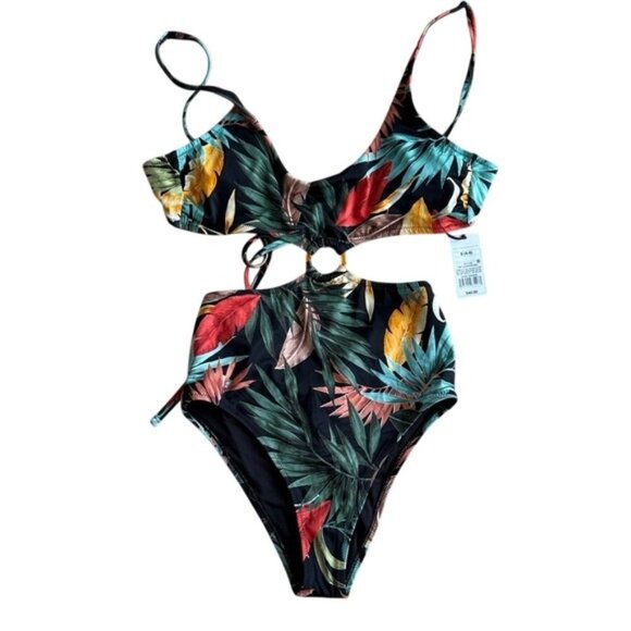 Shade & Shore Other - Shade and Shore Monokini Tropical Print NWT Womens Size 4-6